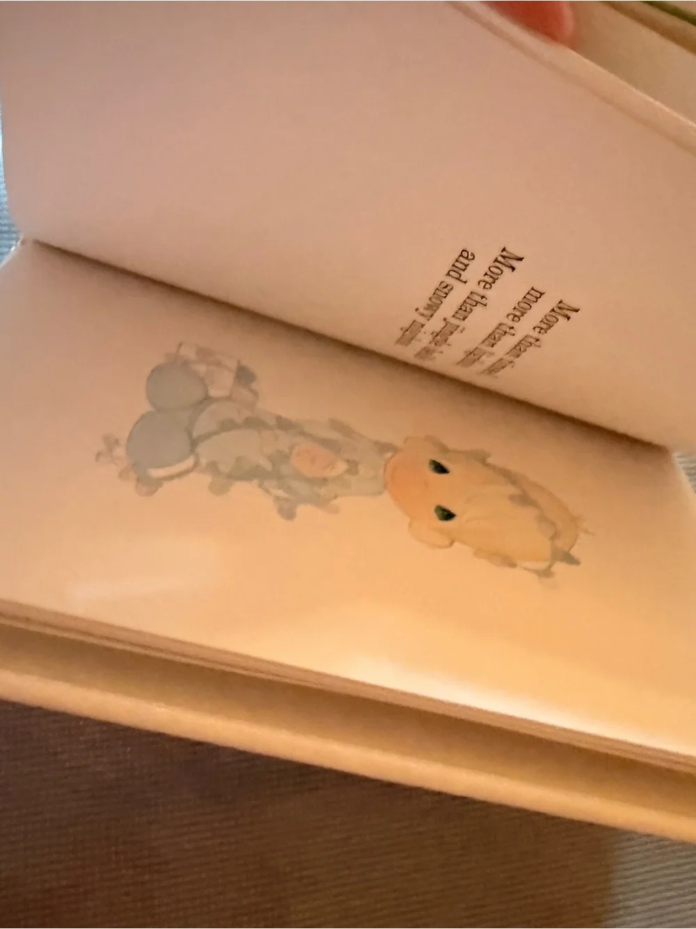 Precious Moments White and Gold Christmas Keepsake Book